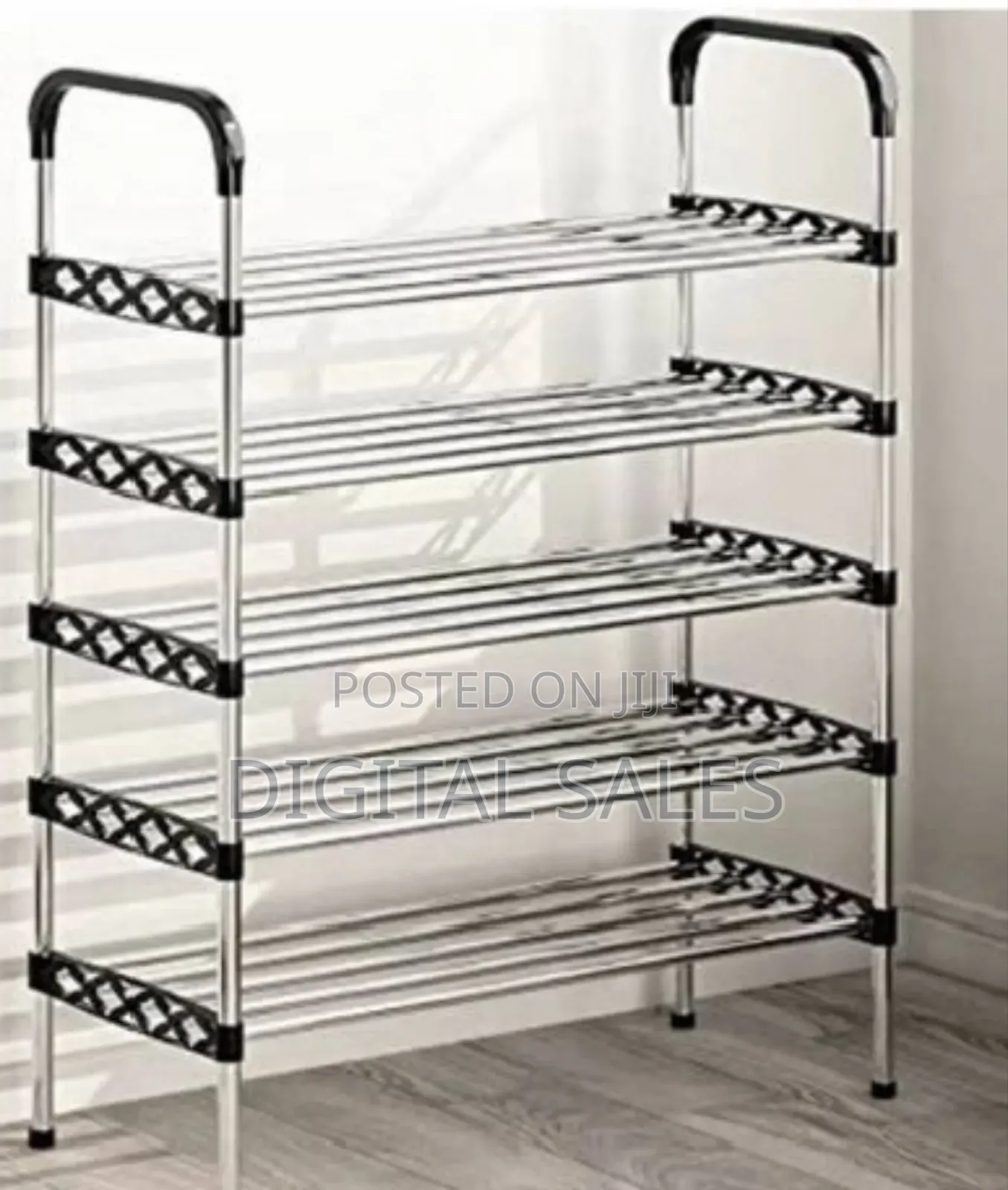 5tier Metallic Shoe Rack