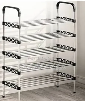 5tier Metallic Shoe Rack