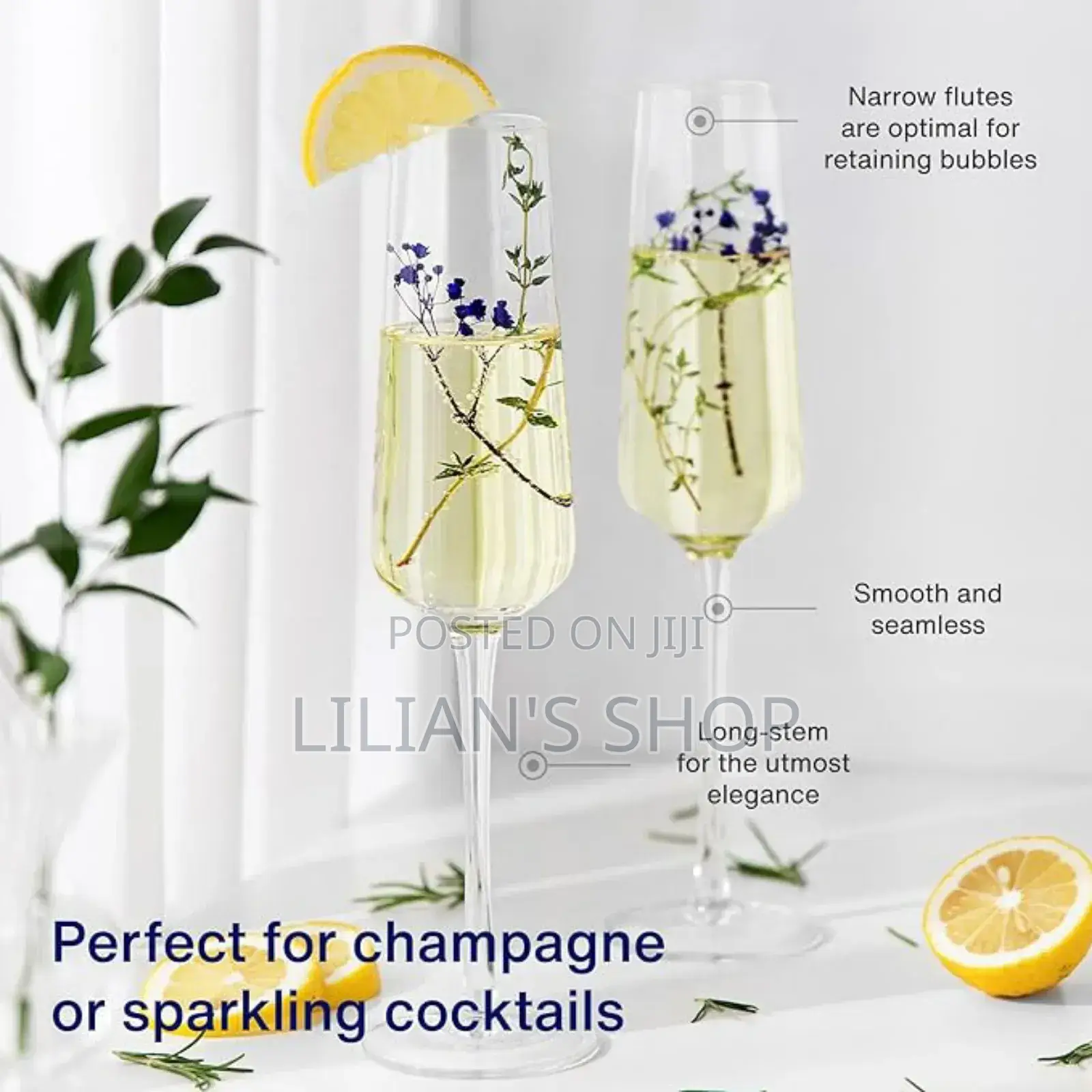 6pcs Deli Champagne Cocktail Glasses Cups 180ml
