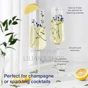 6pcs Deli Champagne Cocktail Glasses Cups 180ml