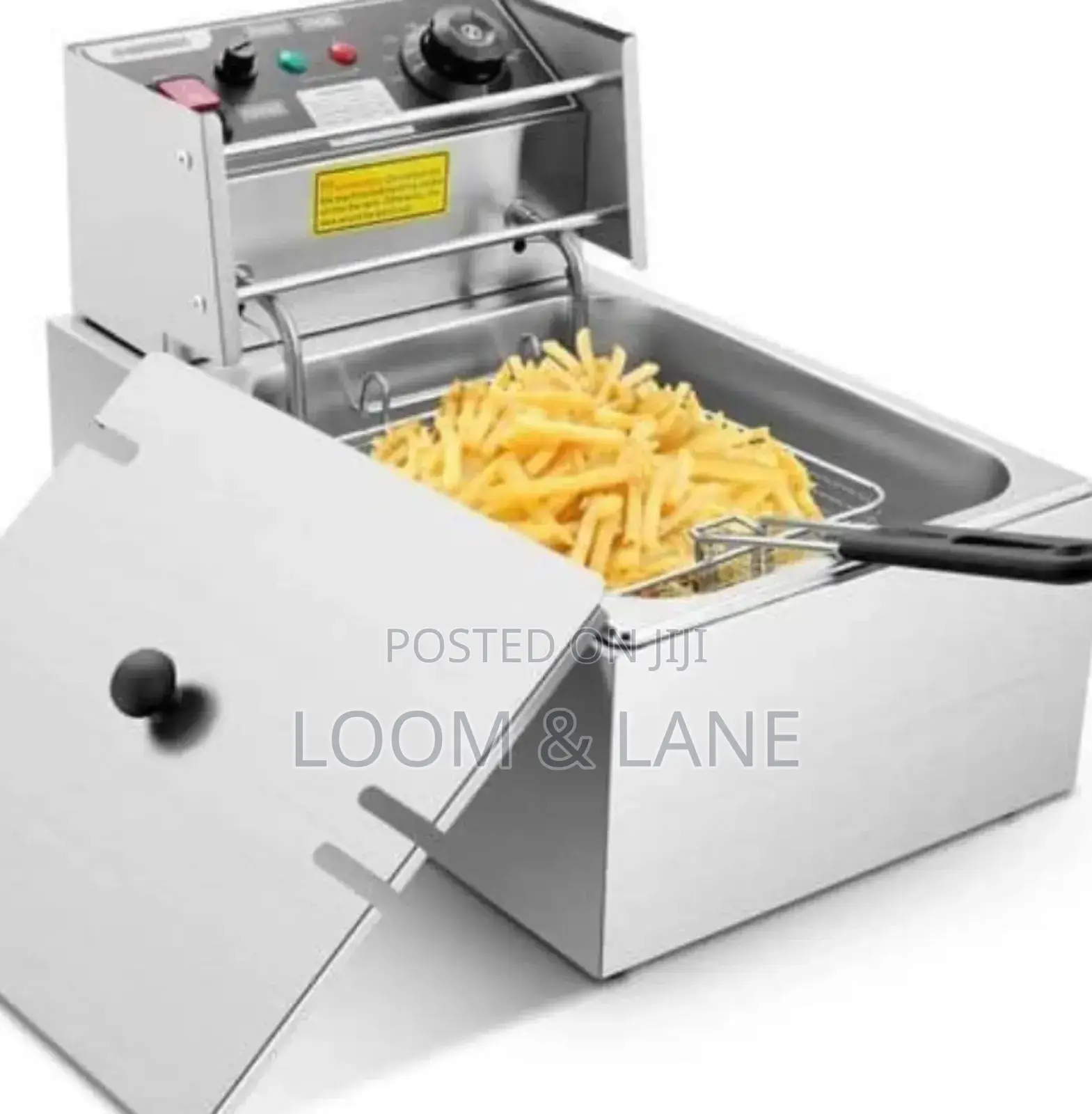 Pixel 6 Litres Commercial Deep Fryer Stainless Steel– Silver