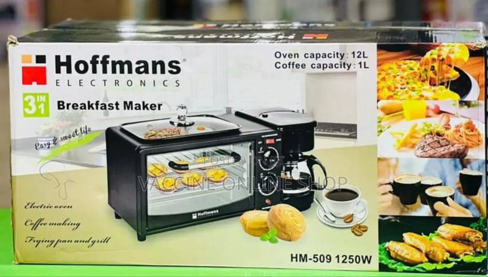 Hoffman 3in1 Breakfast Maker Machine/Hoffman 3in1 Breakfast