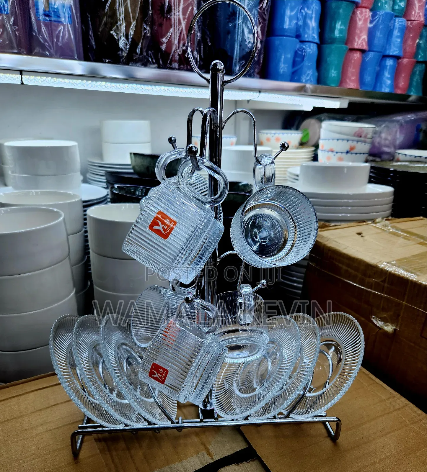 Cup and Saucer Glass for Tea
