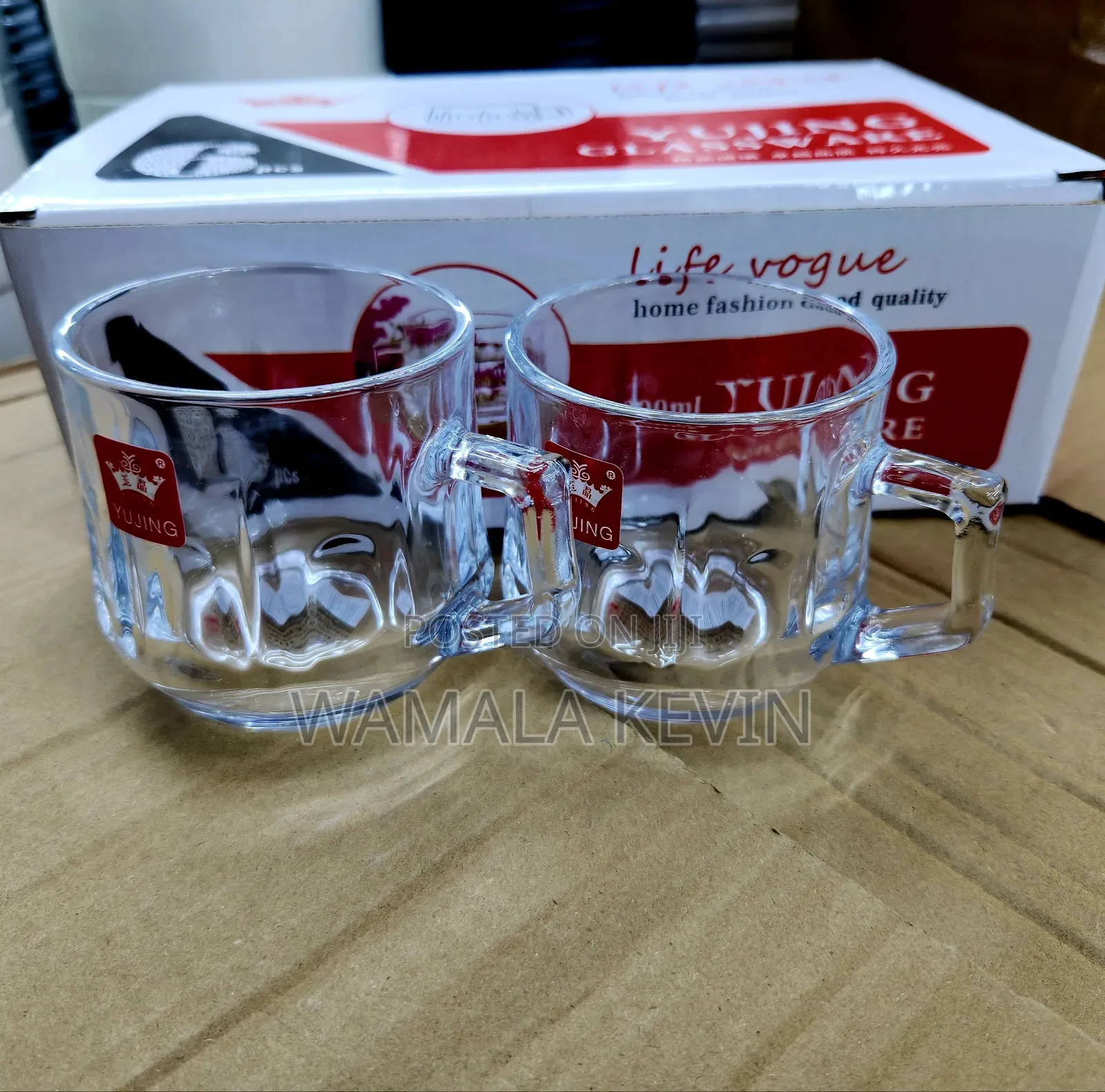 Glass Mugs 6pcs