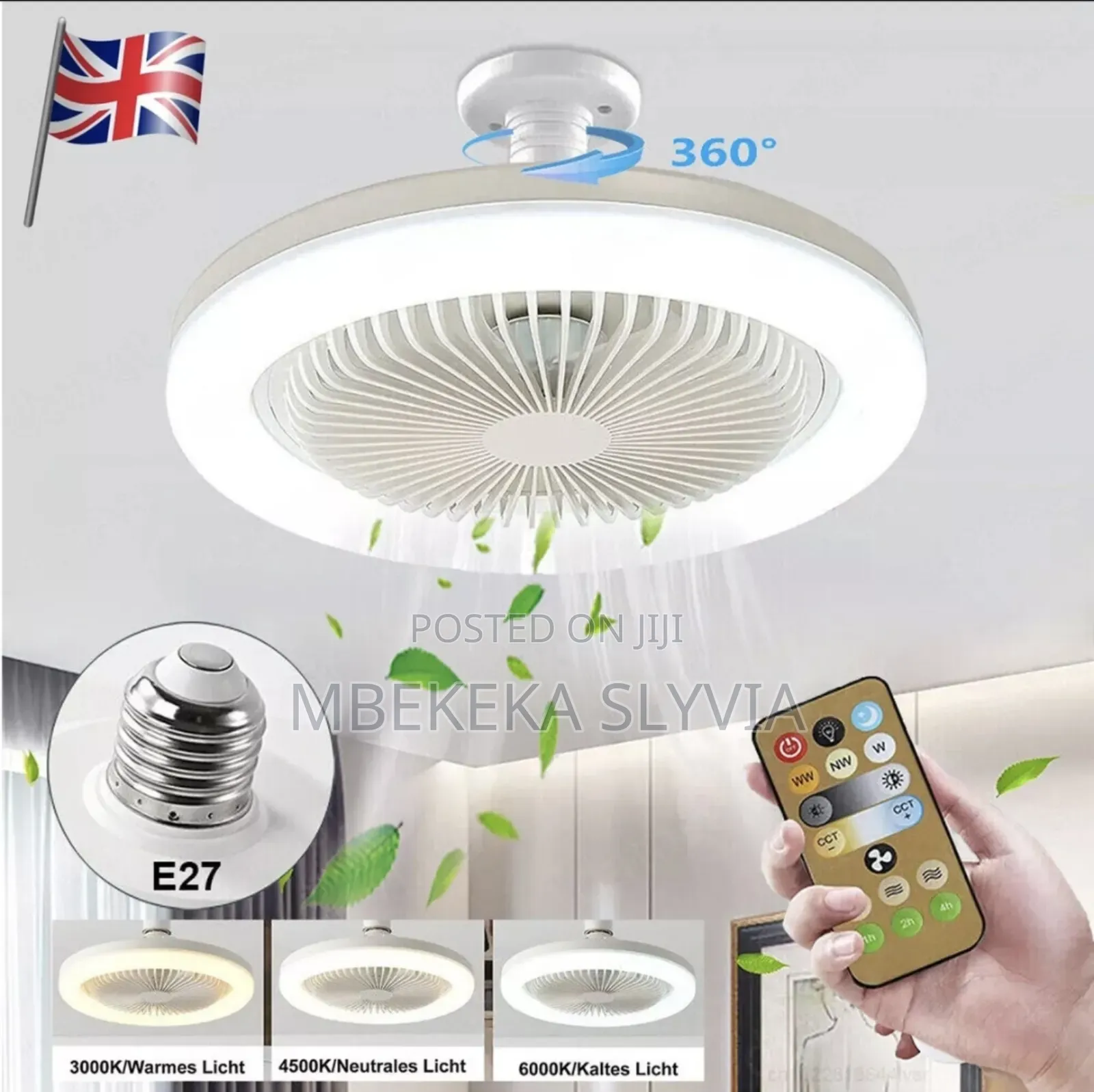 Bulb Fan/Ceiling Fan/Light Bulb With A Remote