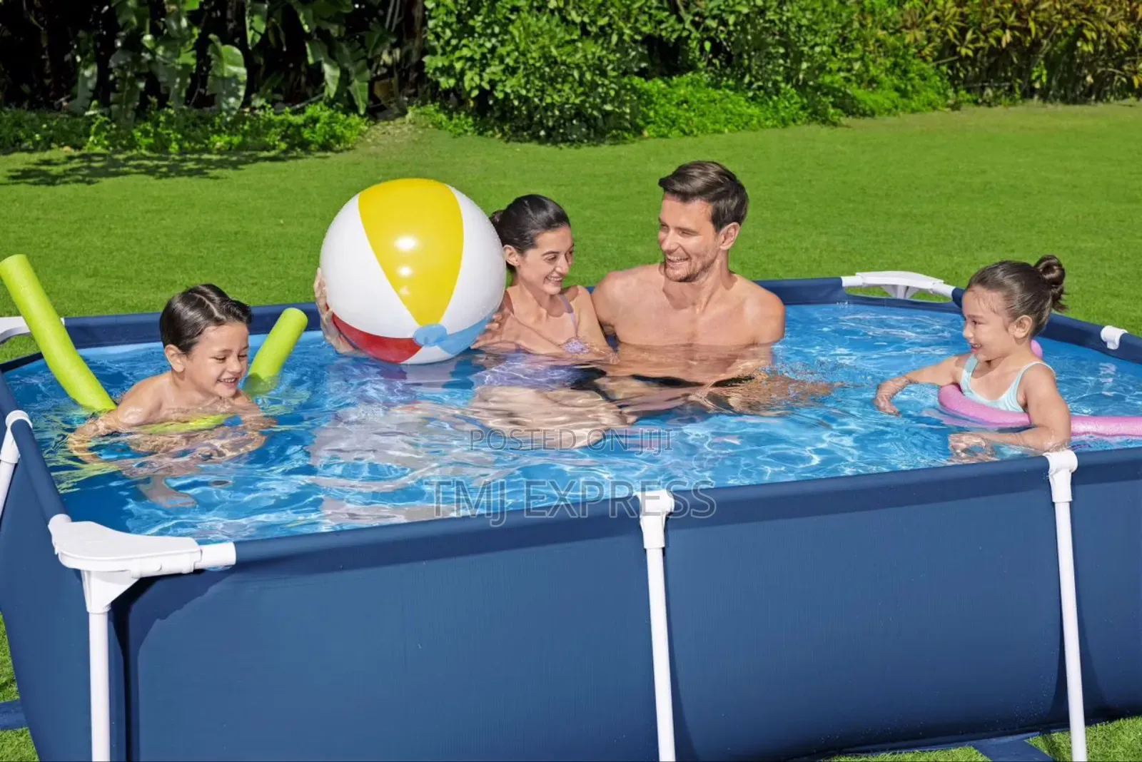 Intex Mettalic Stand Swiming Pool 3meterx2meterx0.75meter