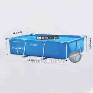 Intex Mettalic Stand Swiming Pool 3meterx2meterx0.75meter