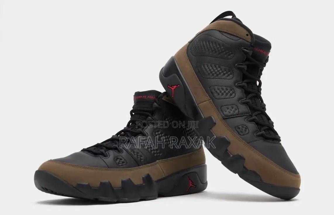 Men’S Black/Brown Air Jordan 9 Retro High Sneakers