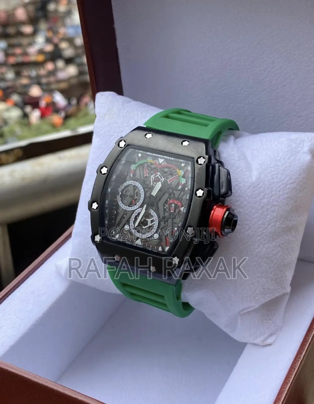 Original Men’S Luxury Green Rubber Richard Mille Wa