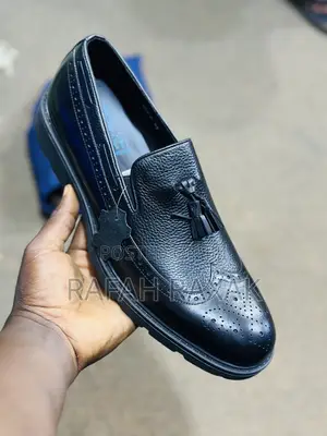 Men’S Classic Franco Banetti Rough Skin Leather Loafers