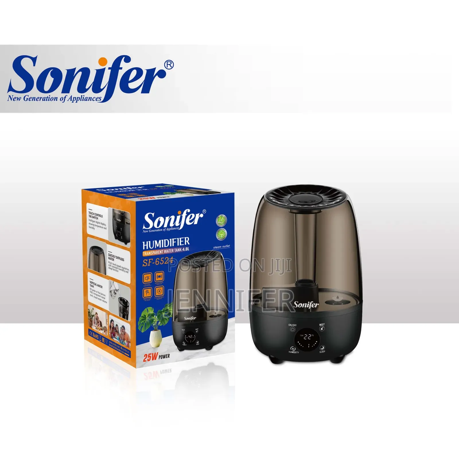 4.8l Large Capacity Sonifer Sf-6524 Humidifier