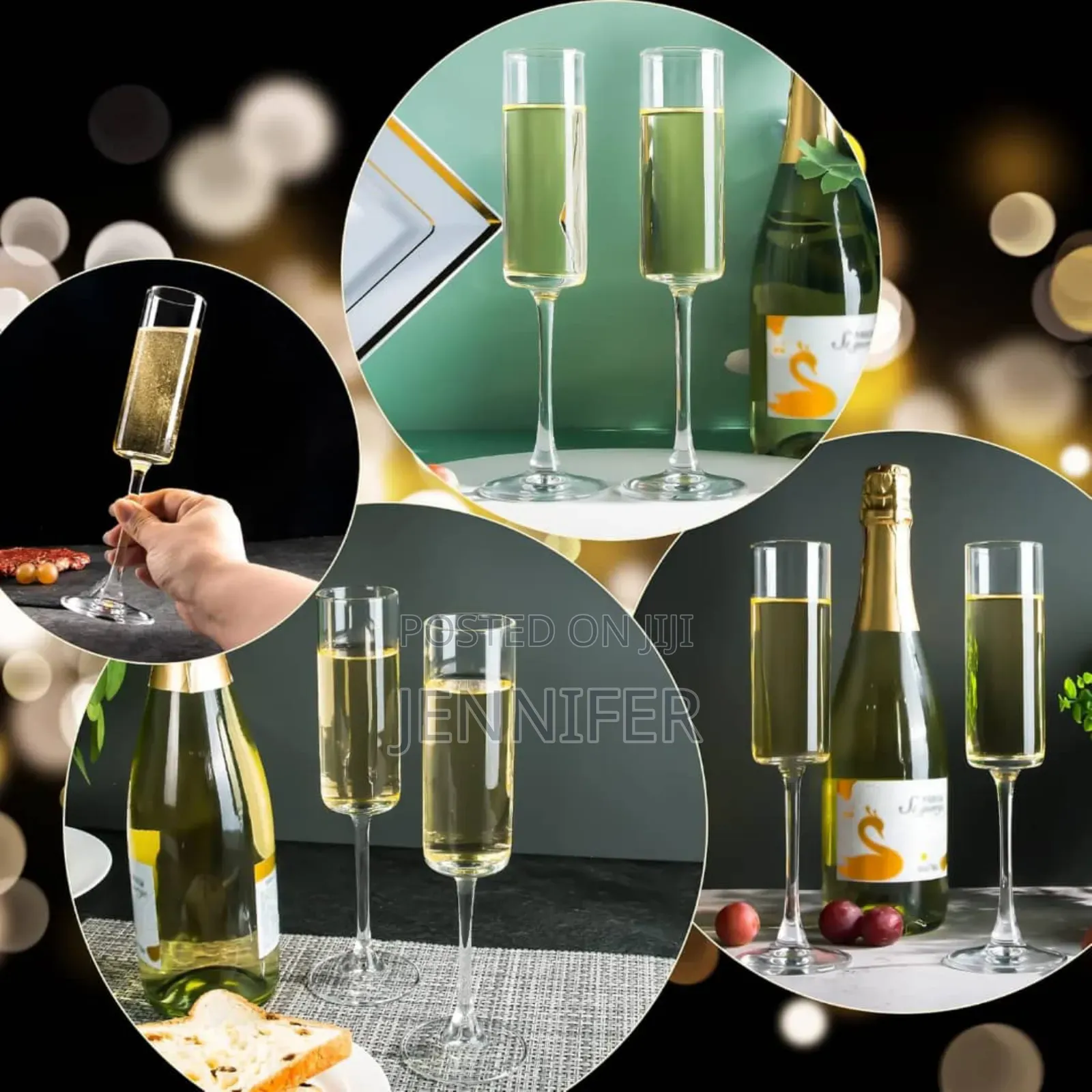 6pcs Deli Champagne Cocktail Glasses Cups 180ml