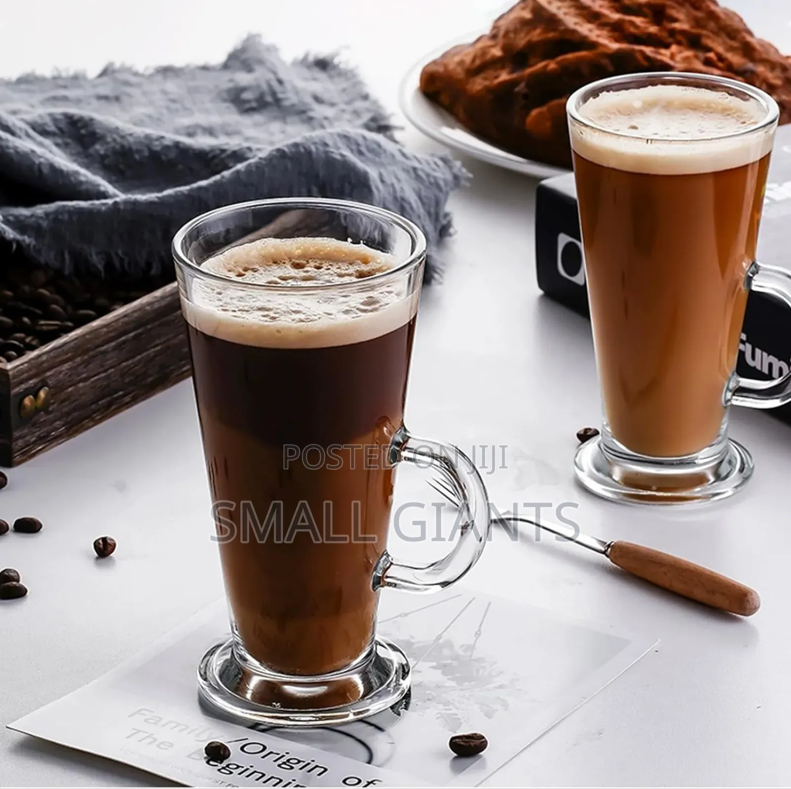 6 Pieces of Irish Coffee Ice Cream Tea Glasses – Colourless