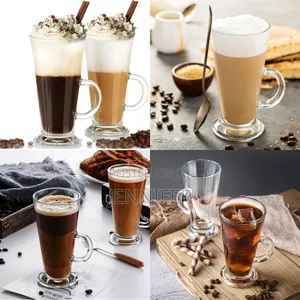 6 Pieces of Irish Coffee Ice Cream Tea Glasses – Colourless
