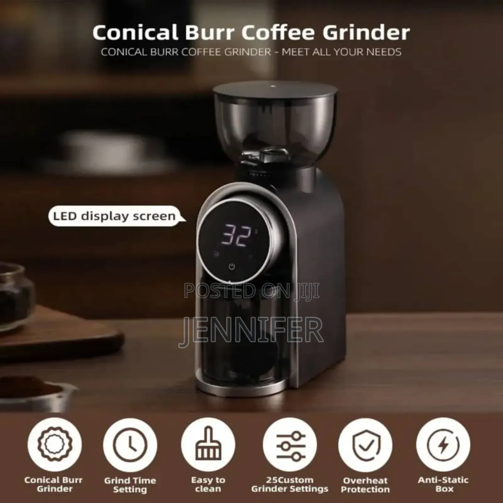 Conical Burr Coffee Grinder