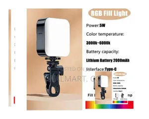 RGB Selfie Ring Light for Smartphones, Laptops