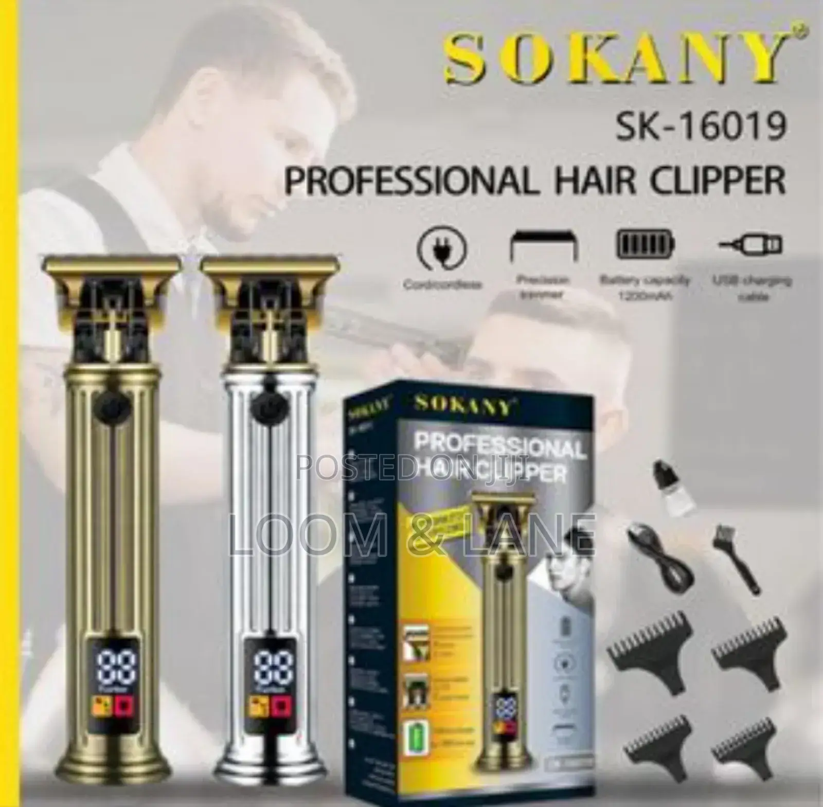 Sokany Professional Hair Clipper (Model Sk-16019)