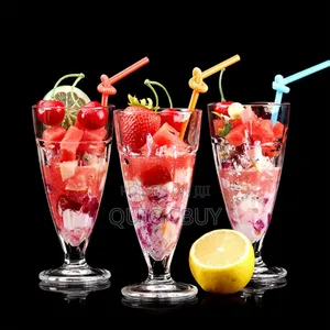 New 6pcs Ice Cream Glassware Set