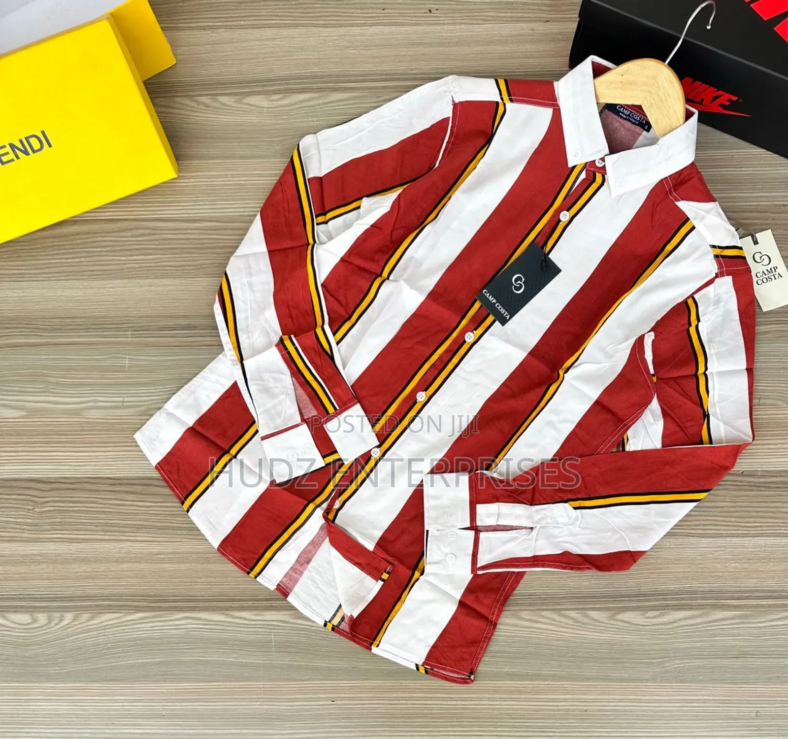 Long Sleeve Big Striped Vintage Shirt