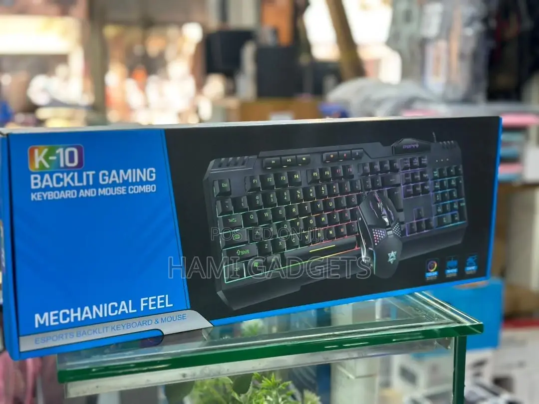 K-10 Gaming Keyboard and Mouse With Backlit