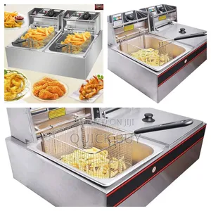 Pixel Commercial Double Deep Fryer, 12 Liters / 12l