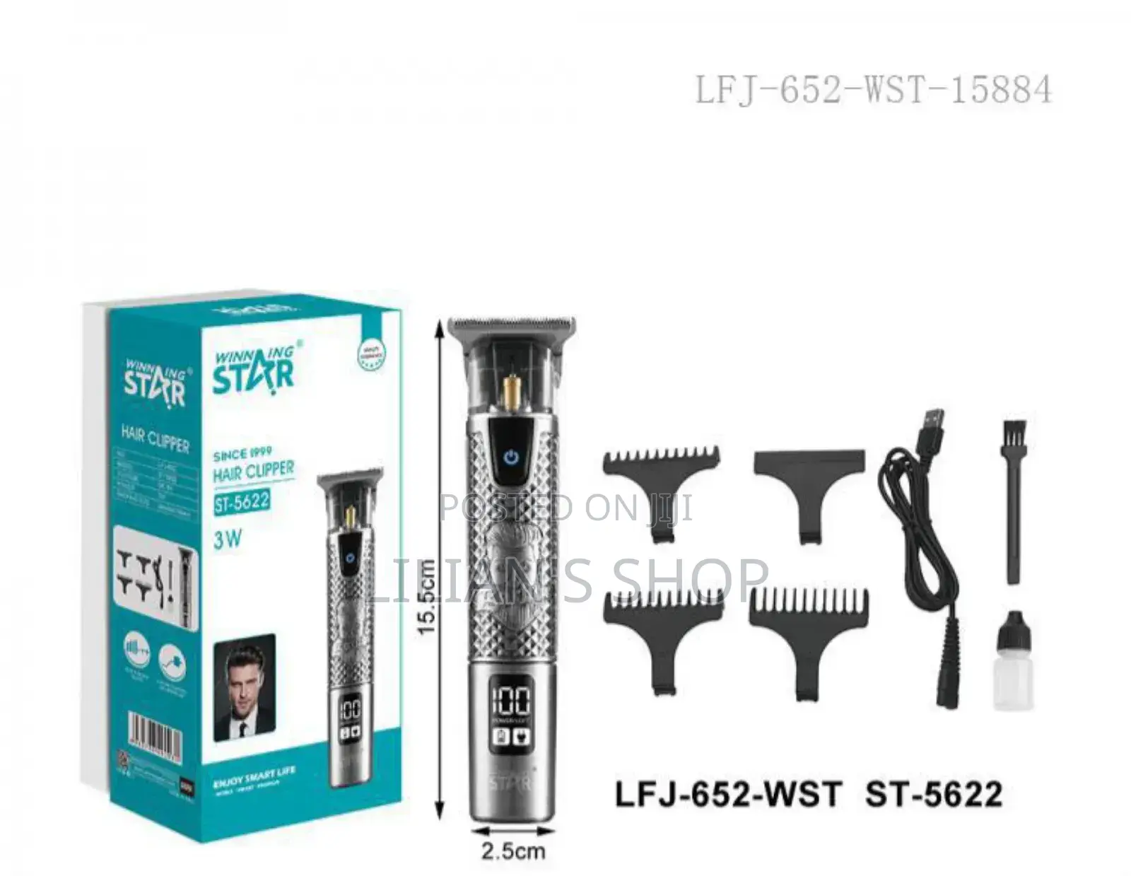 Winningstar Metallic Hair Clipper