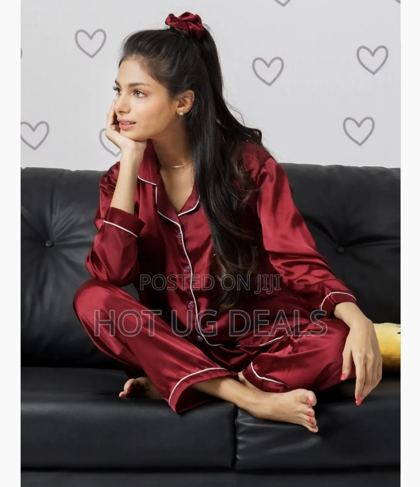 Women Silk Pajamas Set Long Sleeve Two-piece Pure Silk Set