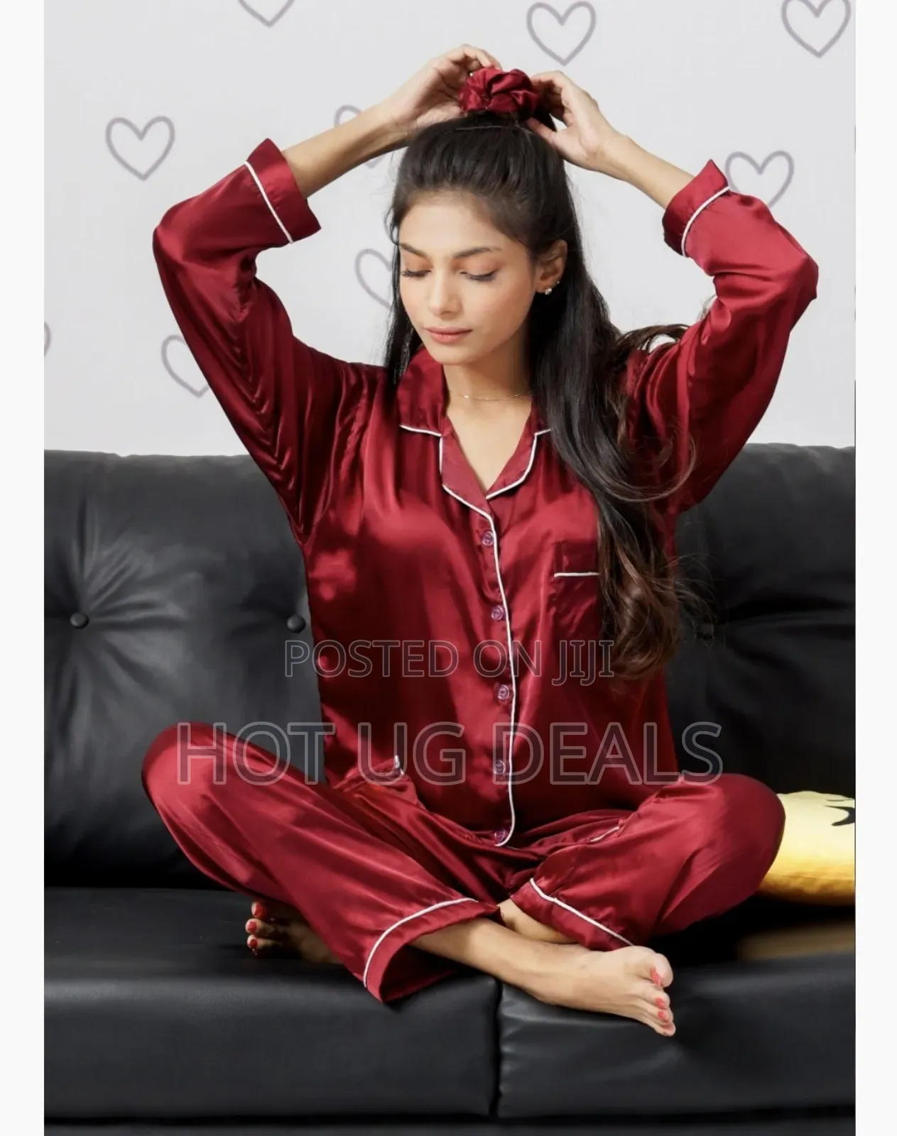 Women Silk Pajamas Set Long Sleeve Two-piece Pure Silk Set