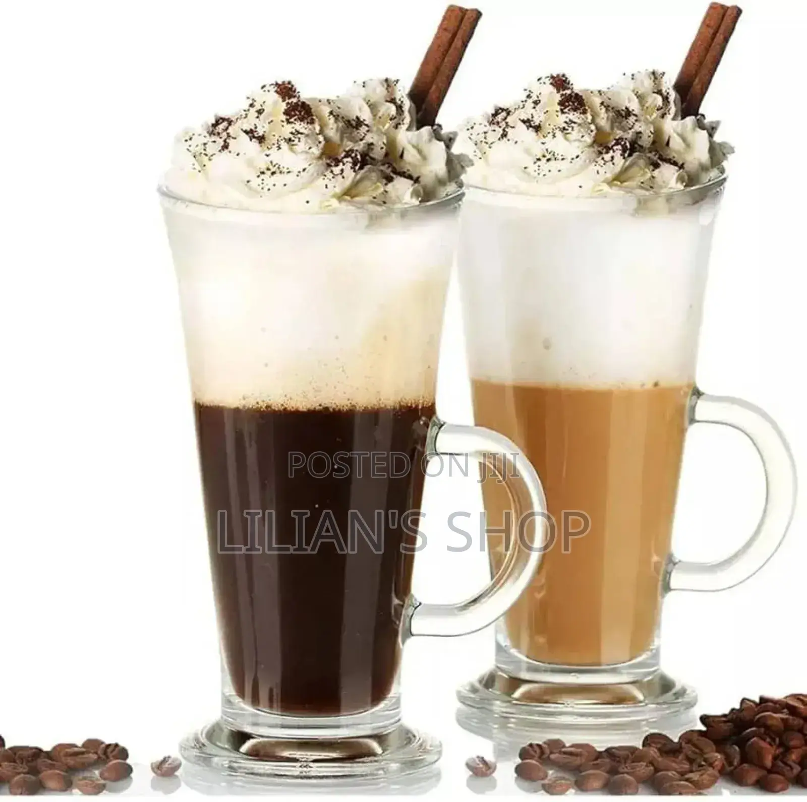 6 Pieces of Irish Coffee Ice Cream Tea Glasses – Colourless