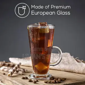 6 Pieces of Irish Coffee Ice Cream Tea Glasses – Colourless