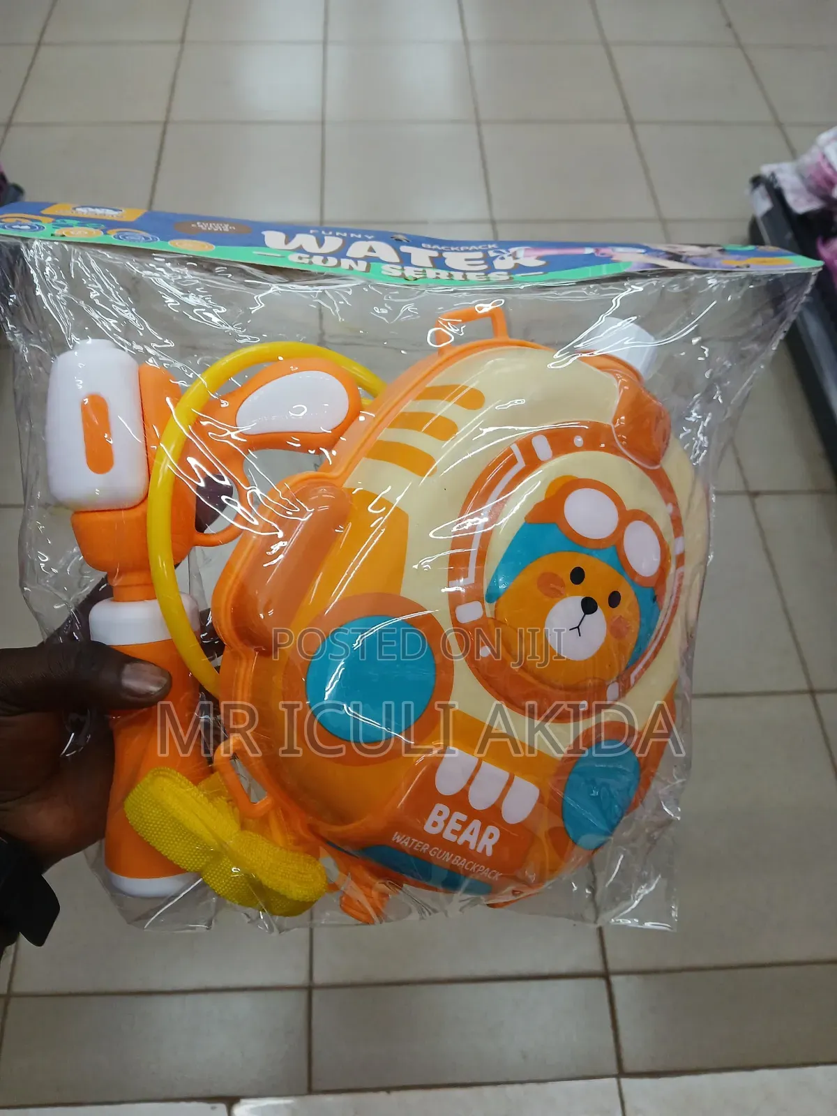 Lovely Bear Kids Large Capacity Water Gun Backpack Set