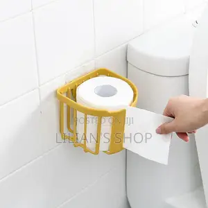 2pcs No Drill Toilet Paper Holders