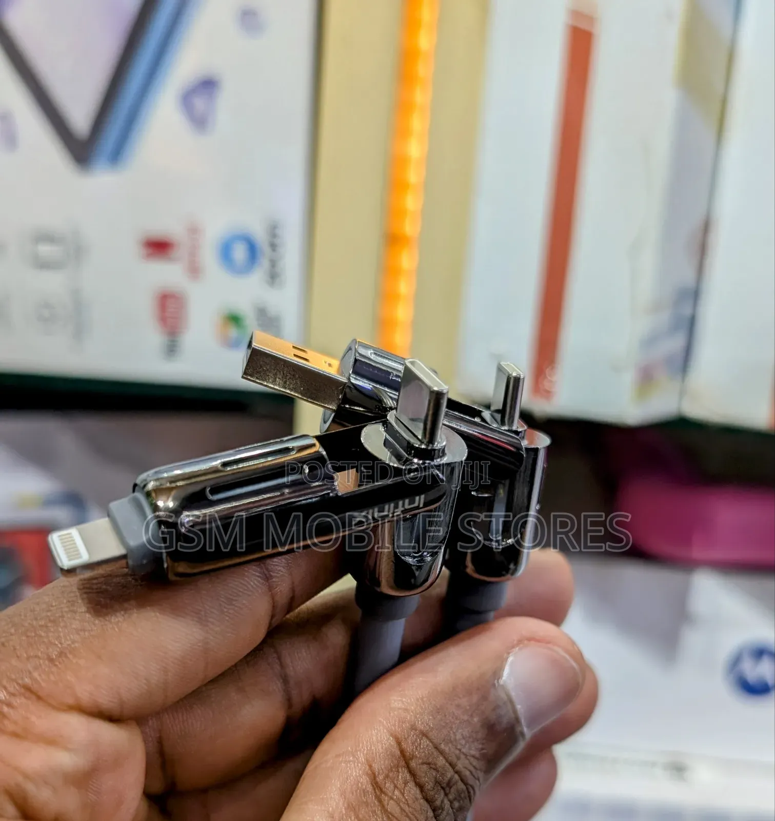 New Infinix 240w 4in1 Usb Cable Fast Charging Phones Laptops