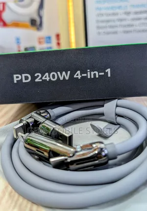 New Infinix 240w 4in1 Usb Cable Fast Charging Phones Laptops