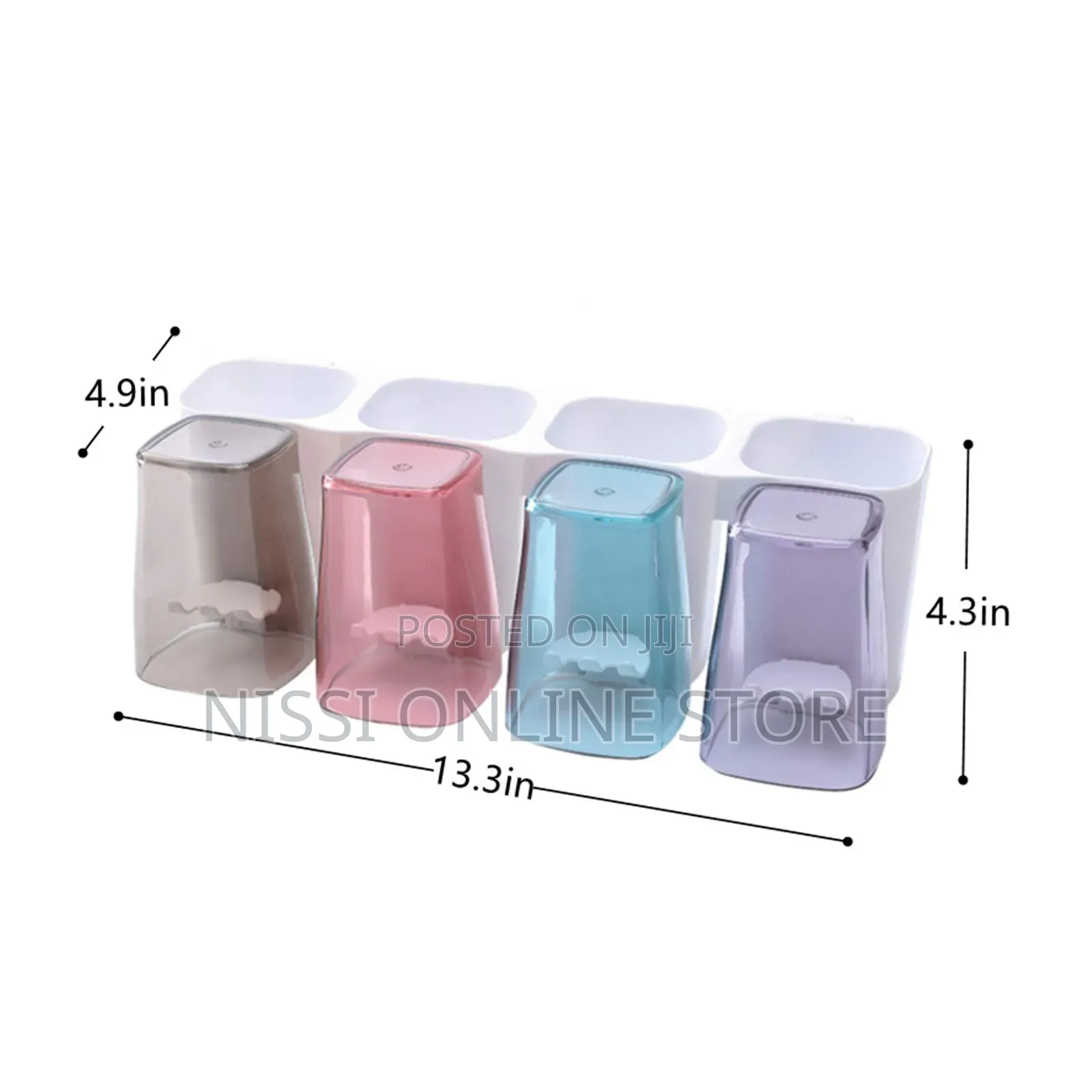 Large Toothpaste Dispenser and Toothbrush Holder