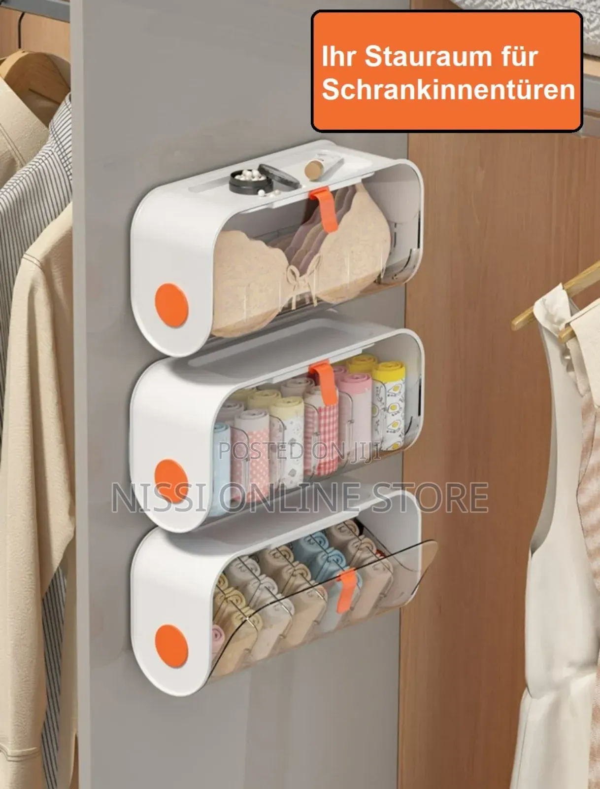 Wall Mounted Underwear Organizer