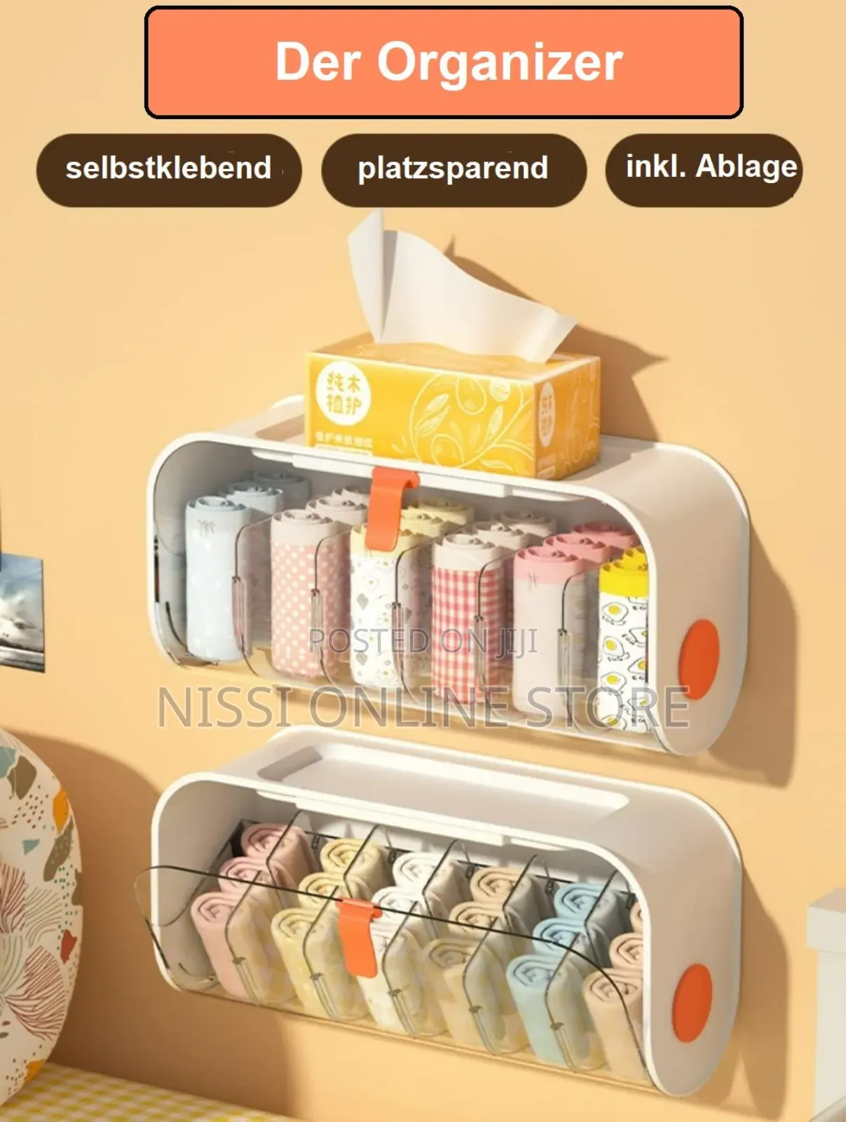 Wall Mounted Underwear Organizer