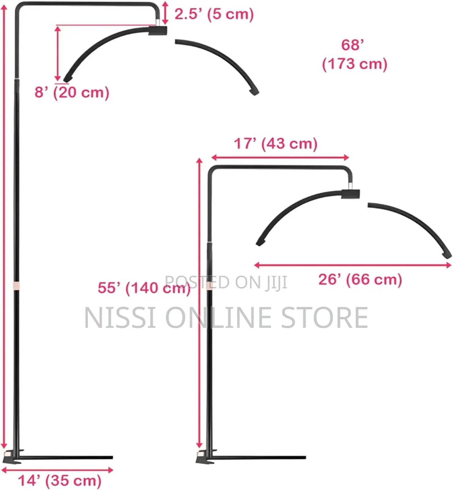 Led Half Moon Floor Lamp