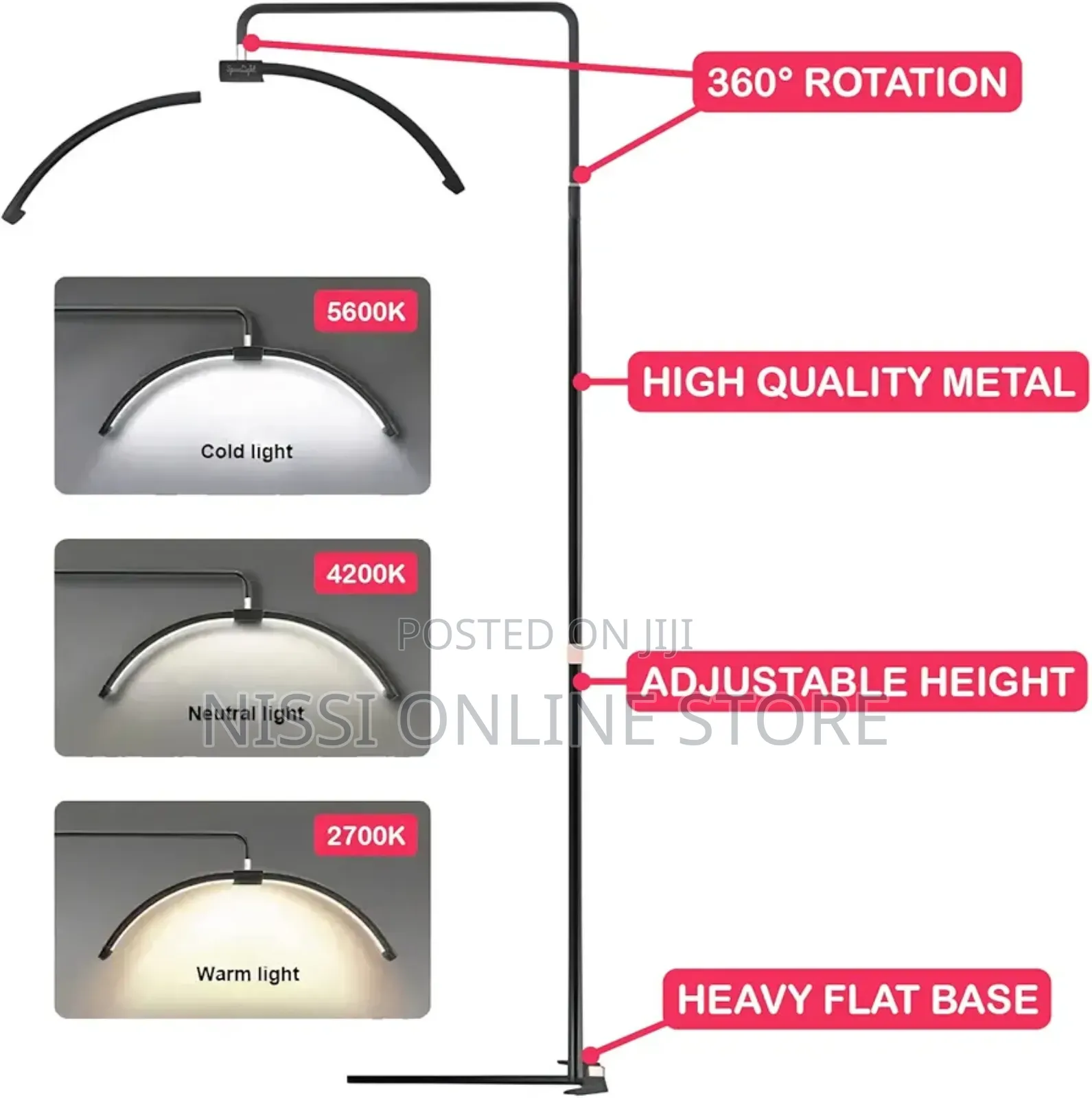 Led Half Moon Floor Lamp
