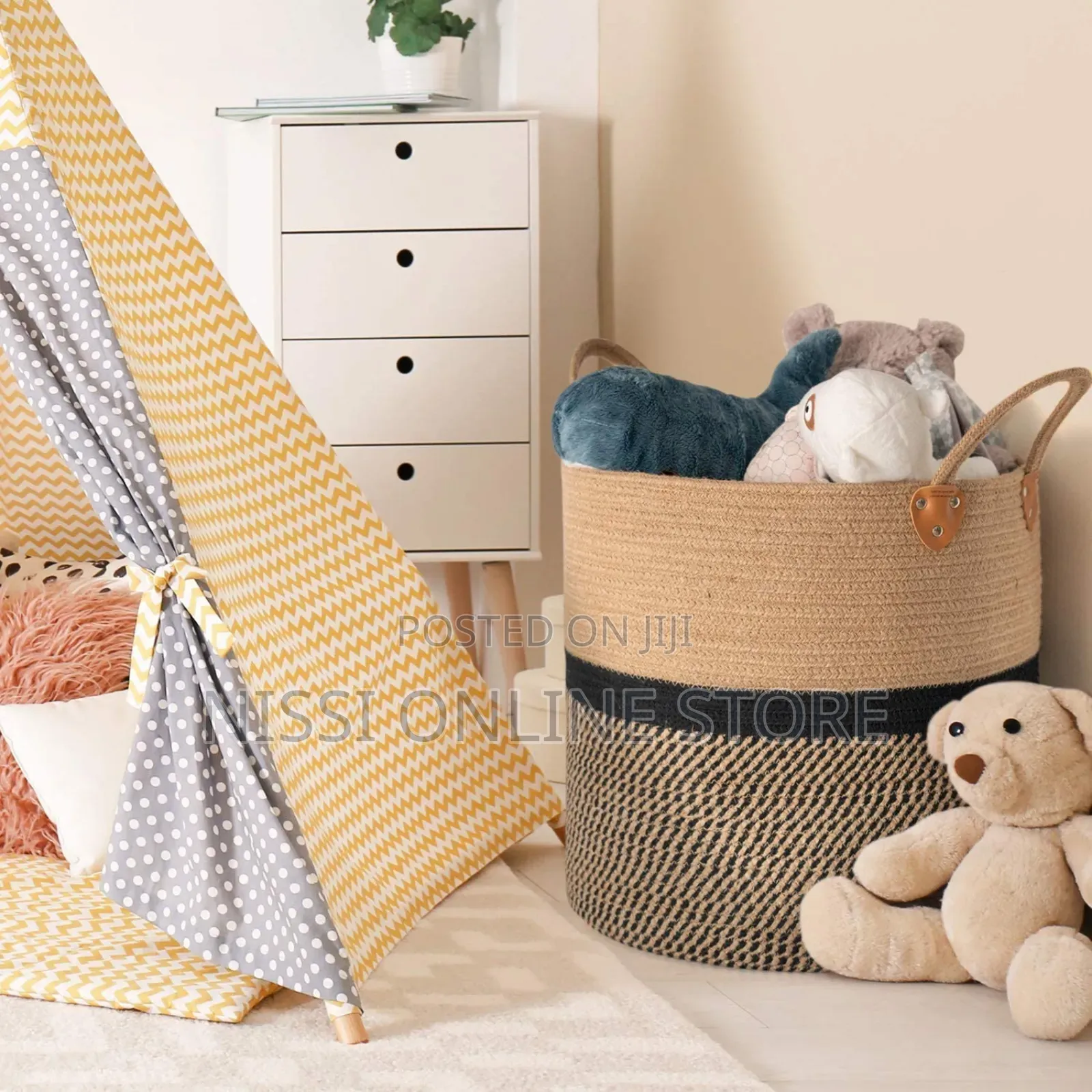 Large Hand Crafted Laundry Basket