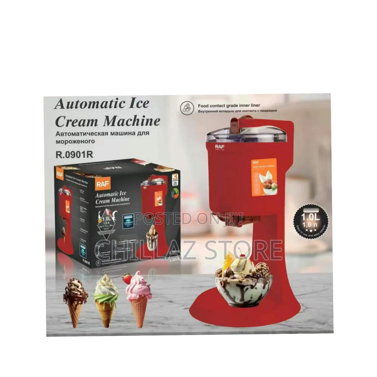 Raf Automatic Ice Cream Machine.