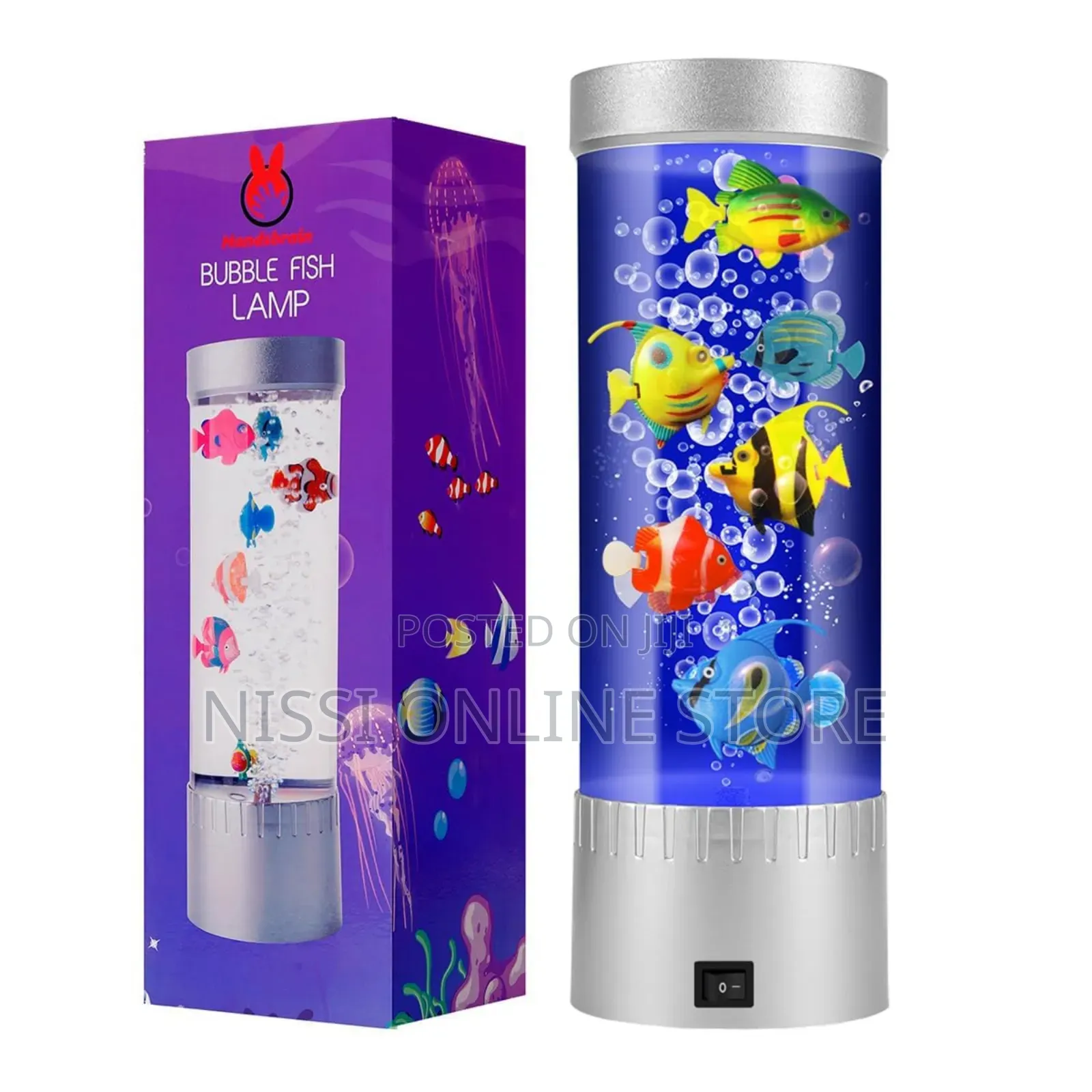Colour Changing Bubble Fish Lamp
