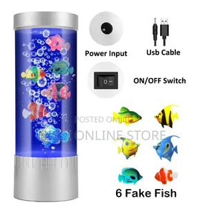 Colour Changing Bubble Fish Lamp