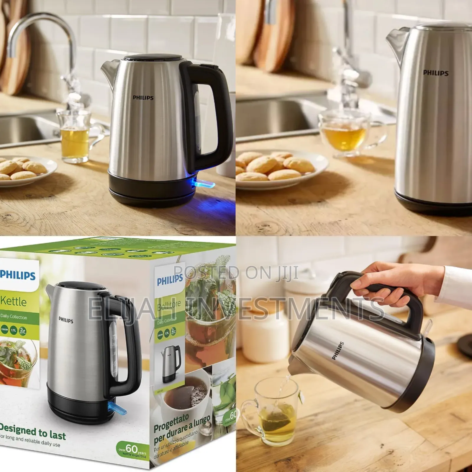 Philips Stainless Steel Electric Kettle (1.7 L, Hd9350)
