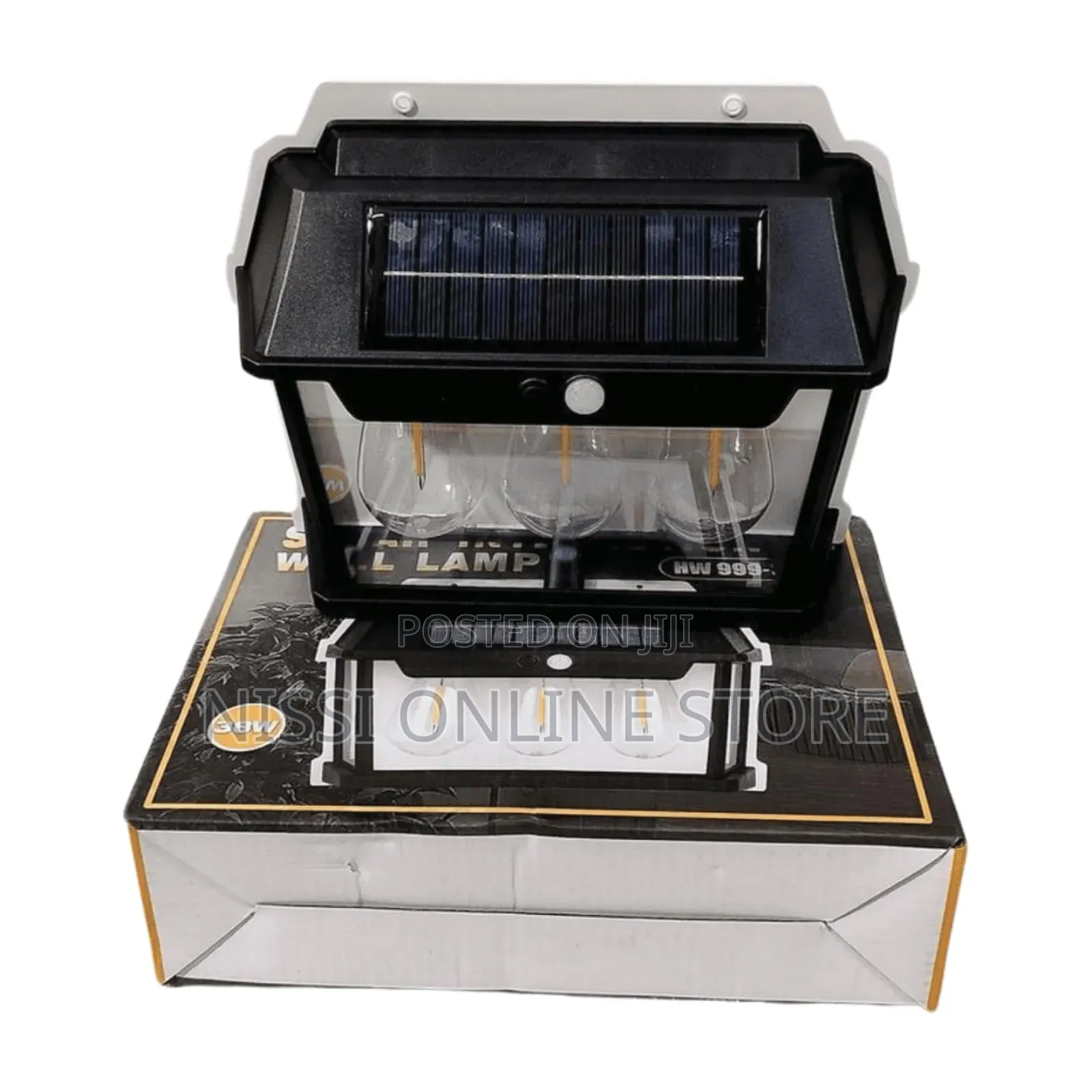 Solar Powered Out Door 3 Bulbs Led Light