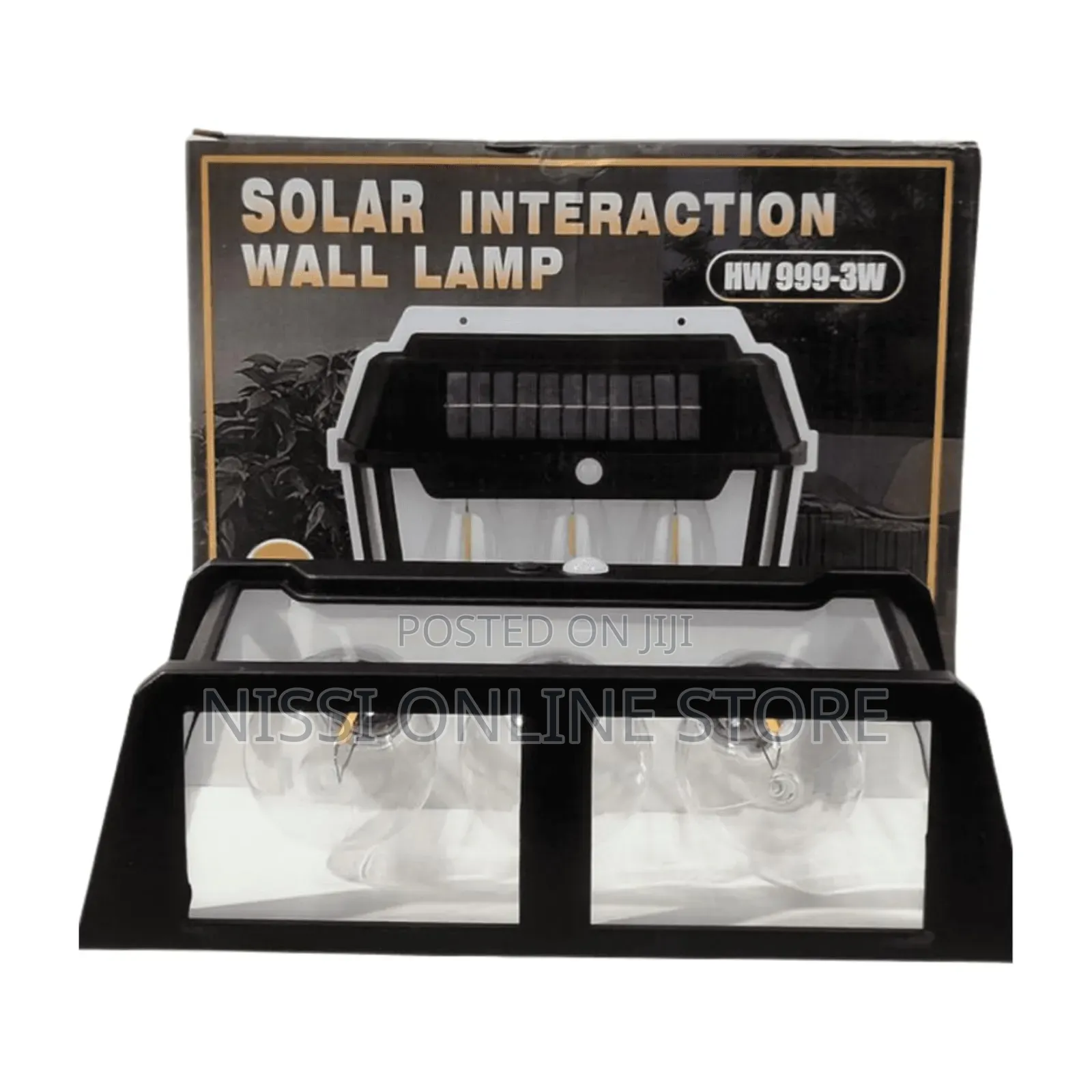 Solar Powered Out Door 3 Bulbs Led Light