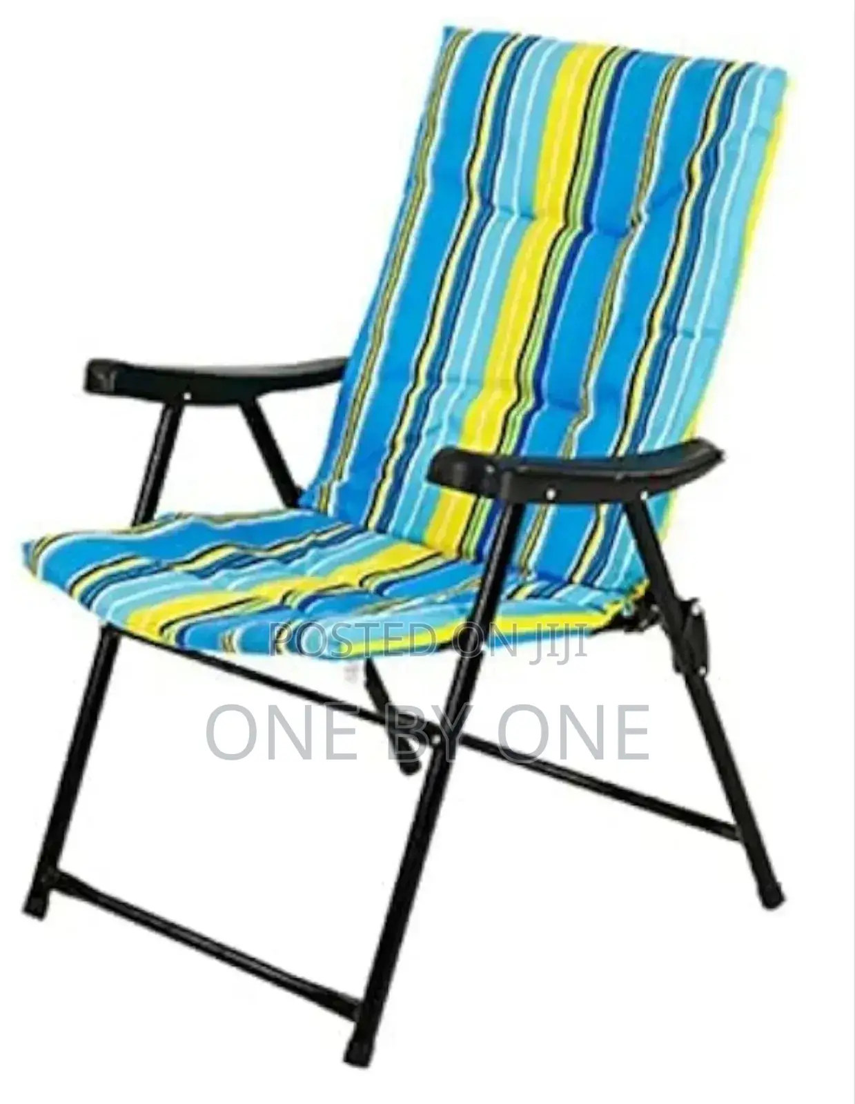 Folding Camping Chair With Cushion Beach for Garden Balcony.