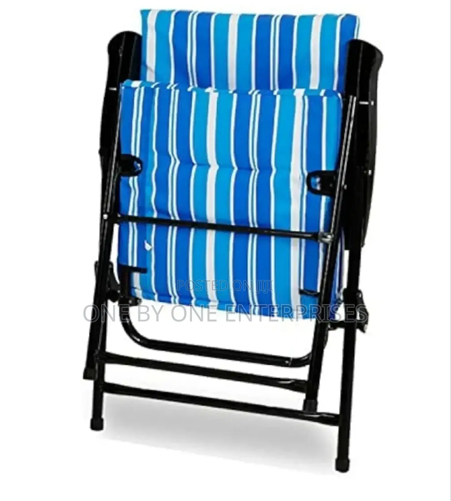 Folding Camping Chair With Cushion Beach for Garden Balcony.