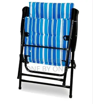 Folding Camping Chair With Cushion Beach for Garden Balcony.