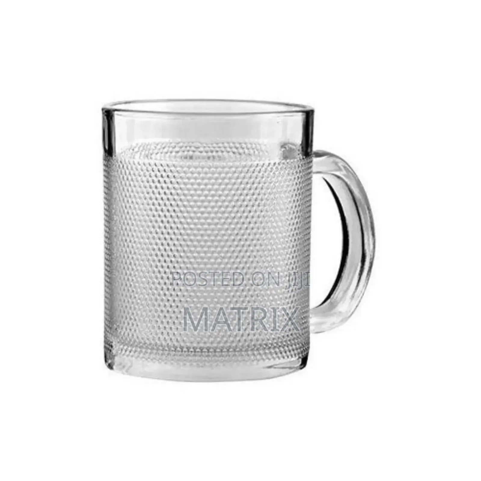 6pcs Set of Tea Coffee Glass Mugs - Transparent
